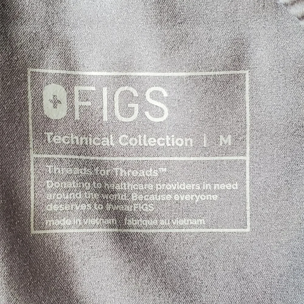 Figs Men's Size M Tansen Jogger Slim-Fit Scrub Pants Gray MXXSW2004S